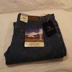 WINDRIVER Mens, Fleece Jean, 42x32 Blue
